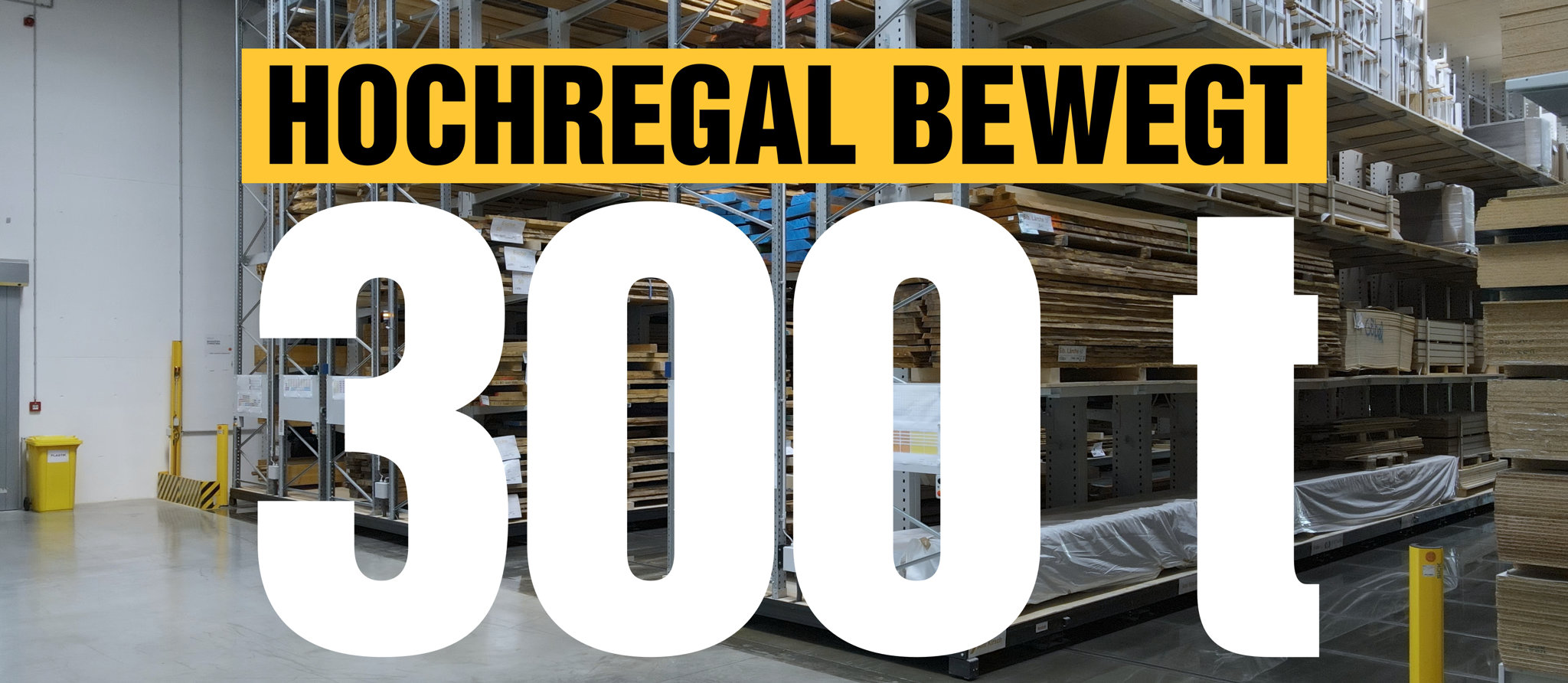 Hochregal bewegt 300 t Ware